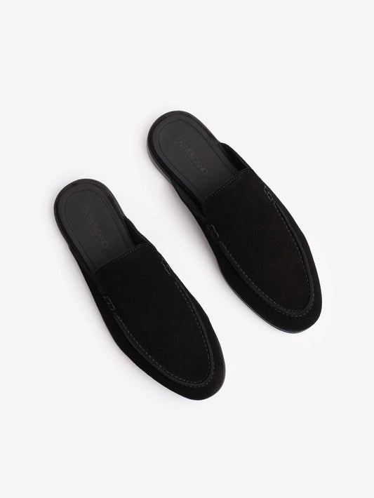 Babouche Walk Daim Noir